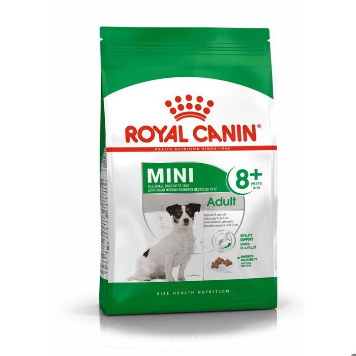 Croquettes - Royal Canin - Mini adult 8+ - 2kg - Soutien de la vitalité - Appétence renforcée
