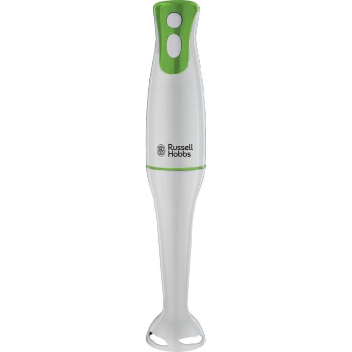 Mixeur Plongeant Russell Hobbs Explore 300W - Lames Acier Inoxydable - 2 Vitesses - Pied Détachable
