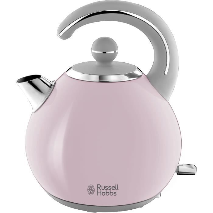 RUSSELL HOBBS 24402-70 Bouilloire Electrique Bubble 1.5L , Ebullition Rapide, Design Ergonomique - Rose
