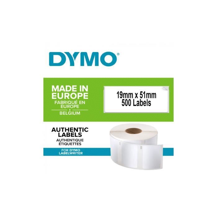Étiquettes multi-usages DYMO LabelWriter - 1 rouleau de 500 étiquettes - 19mm x 51mm