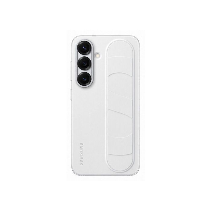 Coque - Samsung - Galaxy S25 - Blanc - Fonction Support - Lanière Intégrée