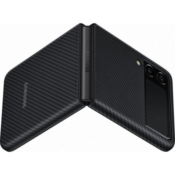 Coque - SAMSUNG - Z Flip 3 - Aramid - Noir - Fonction stand
