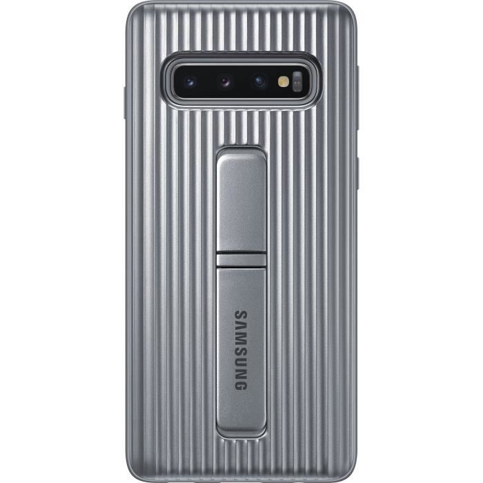 Samsung Coque renforcée fonction Stand S10 - Argent