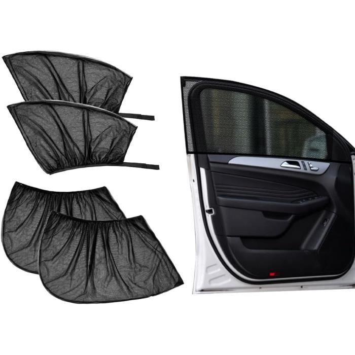4Pcs Pare Soleil Voiture Bébé,Pare Soleil Chaussette Voiture Par Soleil,Protection Pare-Soleil Vitres,Pare Soleil Voiture Ar[J681]