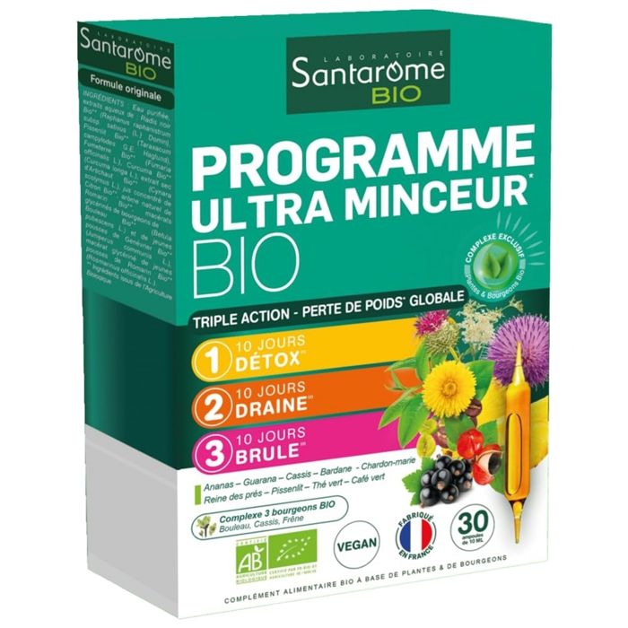 Santarome Programme Ultra Minceur Bio (30 Ampoules)