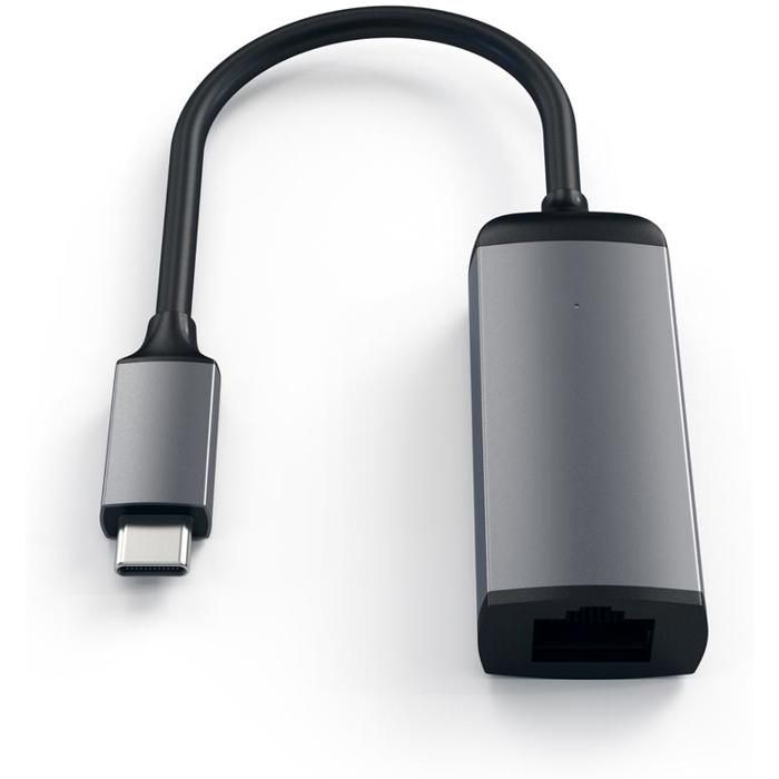 Adaptateur Type-C vers Ethernet - Satechi - SA-ST-TCEN - Aluminium - Gris - Gigabit