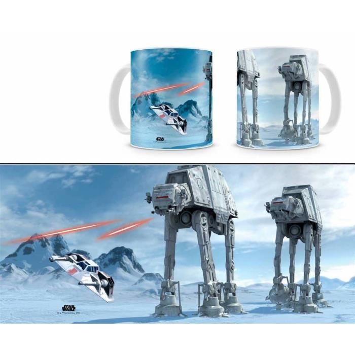 Mug - Star Wars - Battle of Hoth - Céramique - Blanc - Compatible lave-vaisselle