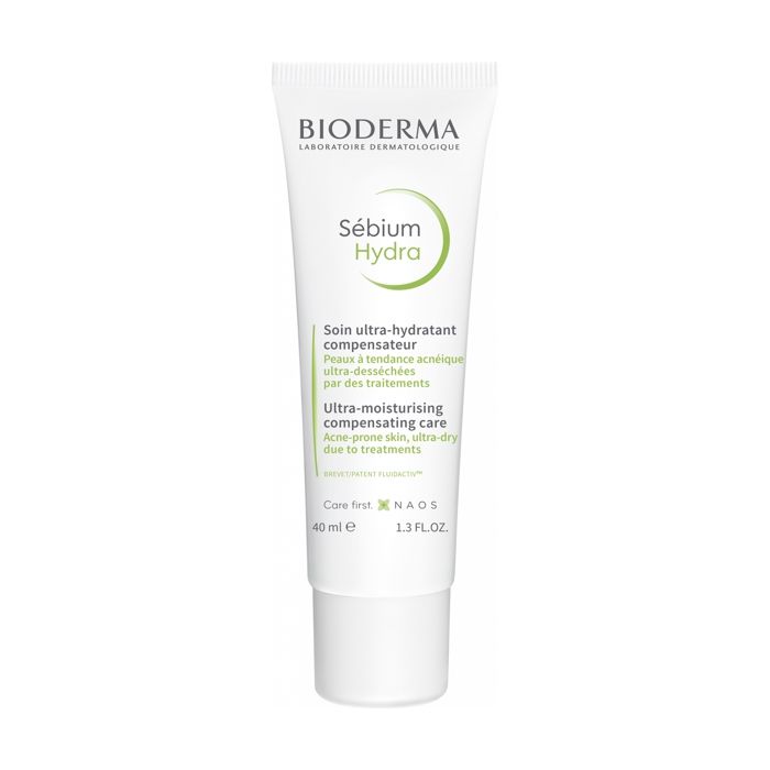 Crème Apaisante - Bioderma - Sébium Hydra - 40ml - Peaux Très Sèches - Anti-Acné - Hydratante