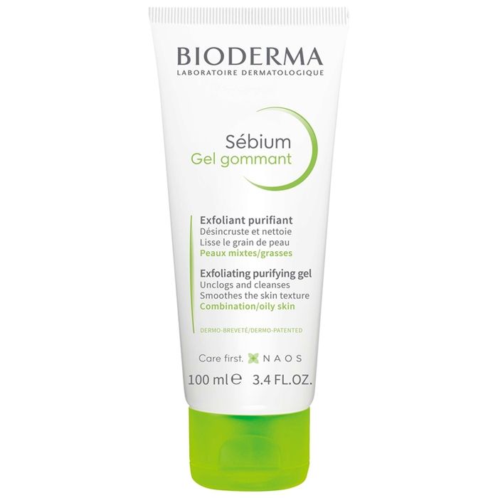 Gel Gommant - BIODERMA - SEBIUM - Exfoliant Purifiant - 100 ml - Pour peaux grasses