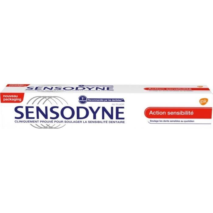 Dentifrice - Sensodyne - Action Sensibilité - 75 ml - Adulte - Mixte
