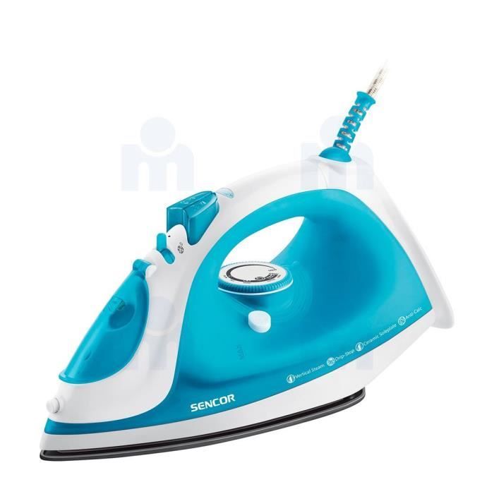 Fer à repasser - SENCOR - SSI 5421TQ - 2200W - Semelle céramique - Réservoir 260ml