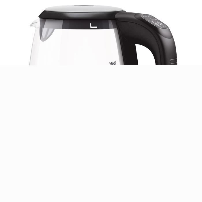 Bouilloire Sencor SWK2090BK - 2 L - Verre et Métal - Noir - 2200 W - Sans fil
