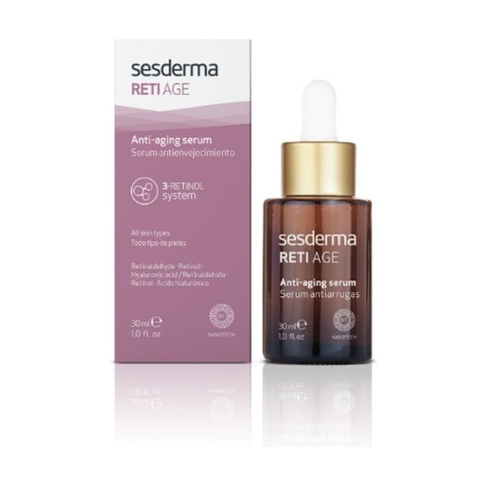 Sérum Anti-âge - Sesderma - Retiage - 30 ml - Hypoallergénique - Système 3-Rétinol
