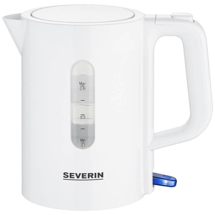 Severin WK 3462 Bouilloire sans fil, protection contre la surchauffe, sans BPA blanc Contenance: 0.5 l