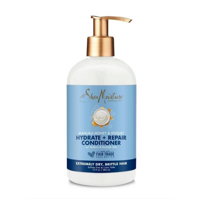 Shea Moisture Miel de Manuka et Yogourt, Hydrater et Réparer Apres Shampooing 384ml