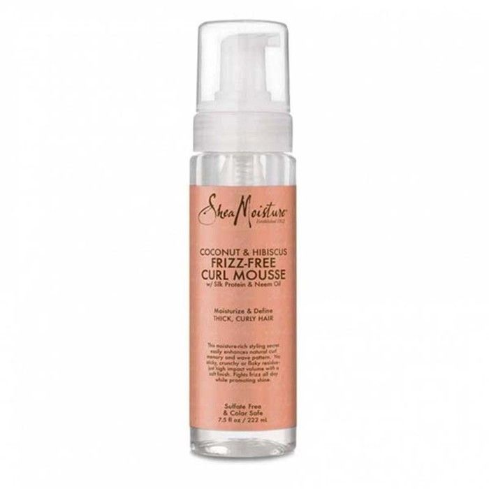 Shea Moisture Coconut and Hibiscus Frizz Free Curl Mousse- Mousse pour boucles sans frisottis