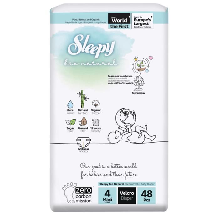 Sleepy Bio Natural Couches - Certifiées Oeko Tex et hypoallergéniques T34x 48 (7 à 14 Kilos)