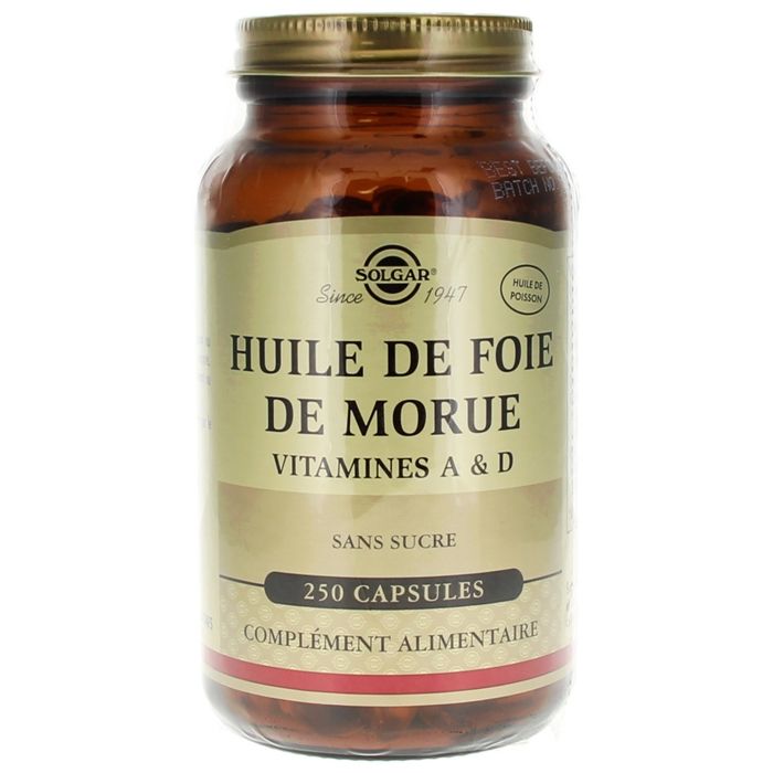 Solgar Huile de foie de Morue 250 Softgels