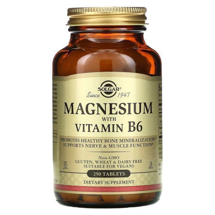 magnesium + vitamine b6 - 250 comp. solgar