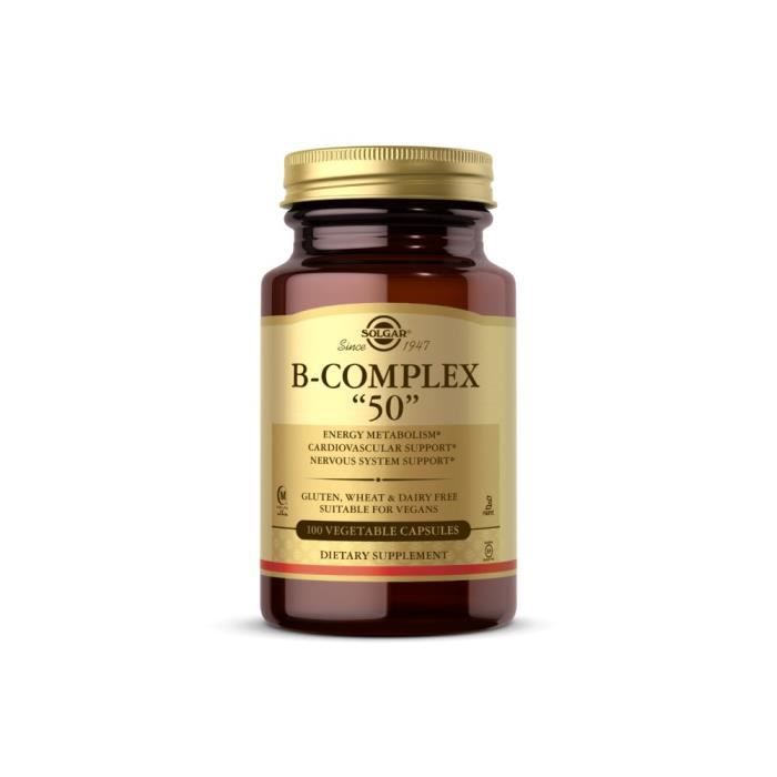 Compléments alimentaires Bcomplex 50 100 Caps BI5837 , Solgar,