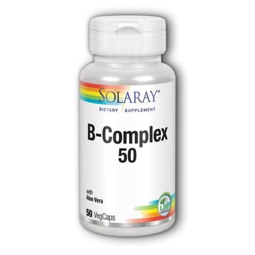 Solaray B-Complex 50 - Vitamines - Suppléments - 50 capsules