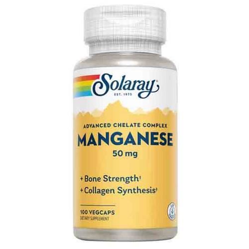 Solaray Manganèse - Vitamines - Suppléments - 100 capsules