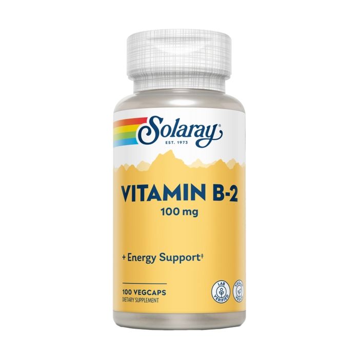 Solaray Vitamine B-2 - Vitamines - Suppléments - 100 capsules