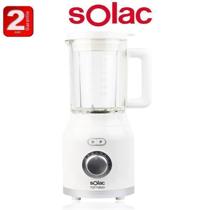 Blender - TORNADO - 1200W - Bol en verre 1,8L - 7 vitesses + turbo