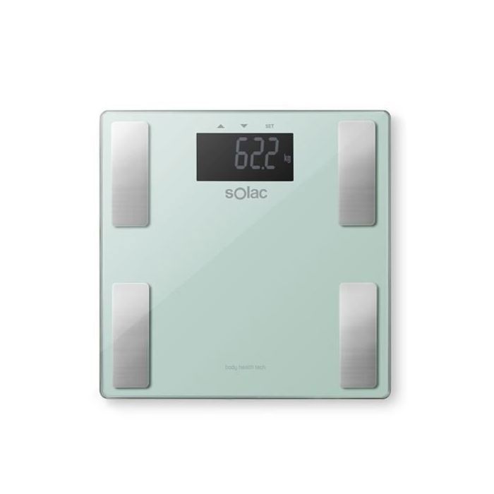 Pèse Personne - SOLAC - BS-5134 - Verre - Ultra plat - 180kg/396lb