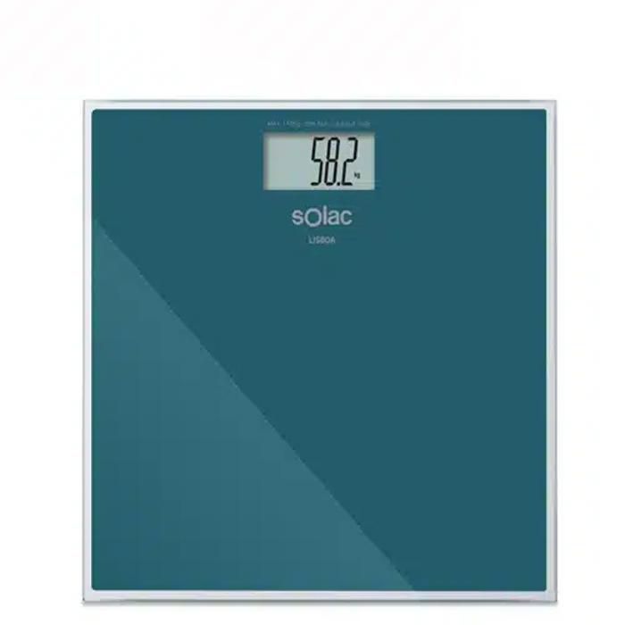 Pèse Personne - SOLAC - BS-6108 - 180Kg - Verre Trempé - Ecran Numérique