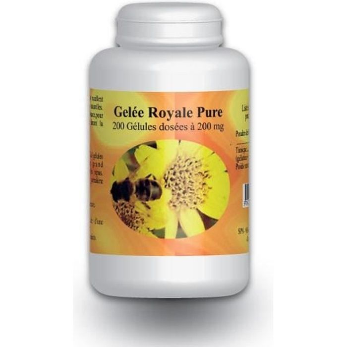 Boite de 200 gélules dosées à 200 mg.