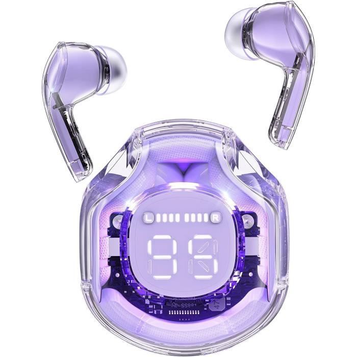 T8 Ecouteurs Bluetooth sans Fil, Oreillette Intra-Auriculaire avec ENC Réduction de Bruit e HiFi Stéréo, Casque[S272]