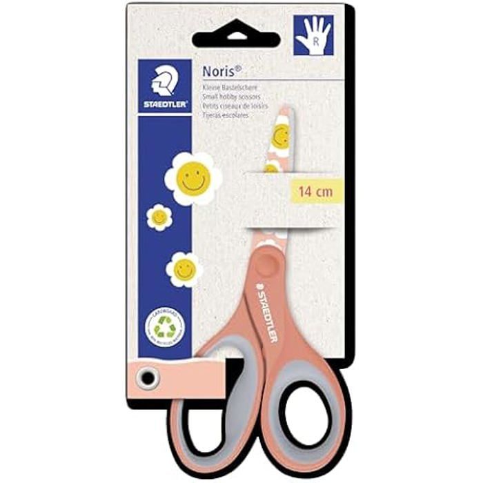 Ciseaux de bricolage - STAEDTLER - Noris 965 14P BK - Ergonomiques - Lames inoxydables - 4 couleurs assorties