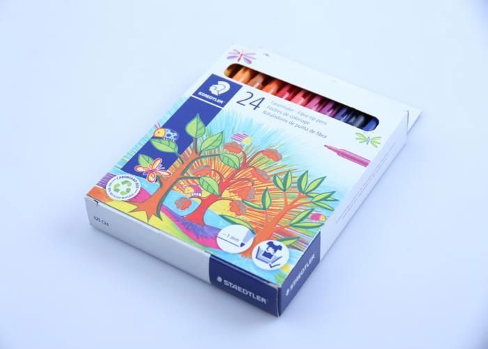 Feutre - STAEDTLER - Noris Club 325 - 24 couleurs brillantes - 1 mm - Lavable sur textile