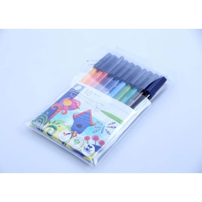 STAEDTLER 10 Feutres Coloriage 1 mm Assortis