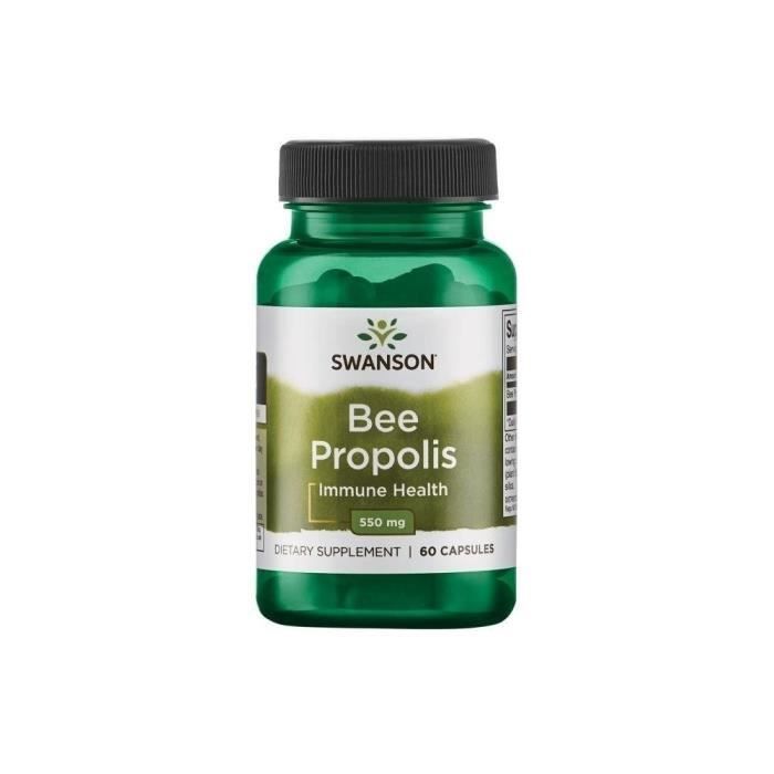 Compléments alimentaires Bee Propolis 550 MG BI7681 , Swanson,