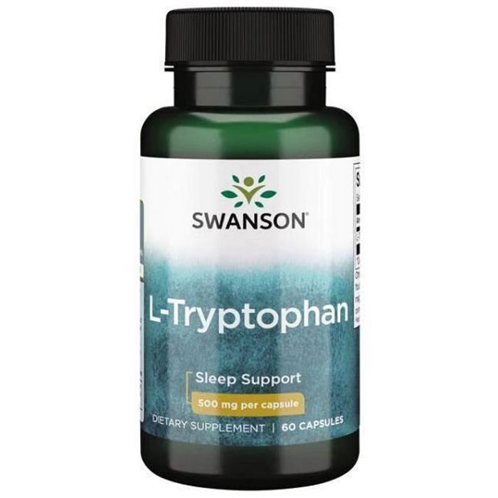 Swanson L-Tryptophane 500 mg – Vitalité et Bien-être Naturel – 60 Gélules