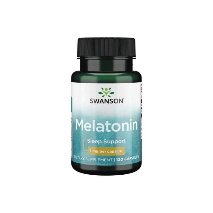 Compléments alimentaires Melatonin 1MG BI7673 120pcs, Swanson, Usa