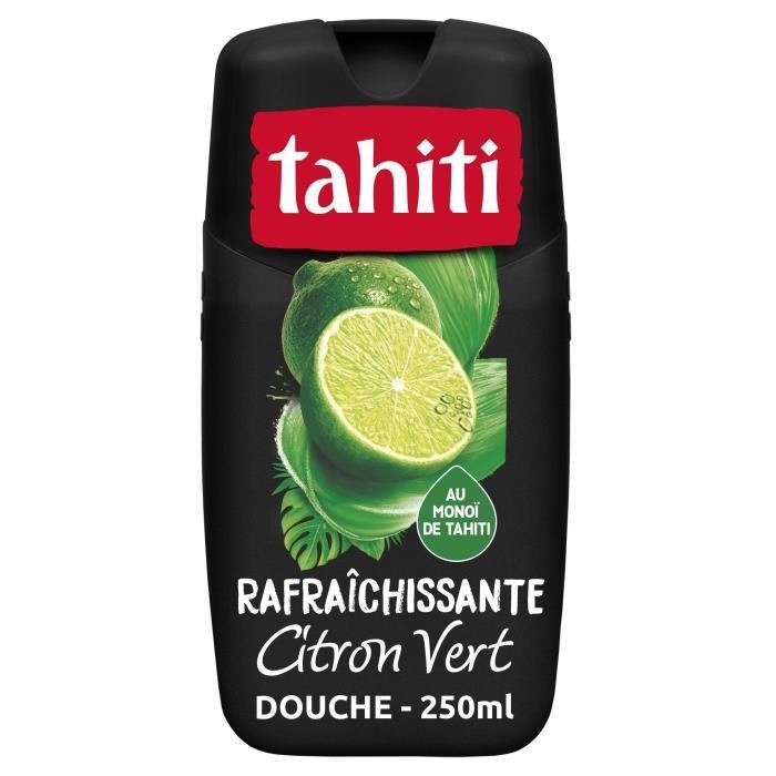 TAHITI Gel douche au monoï 100% naturel Citron Vert Rafraîchissante - 250 ml