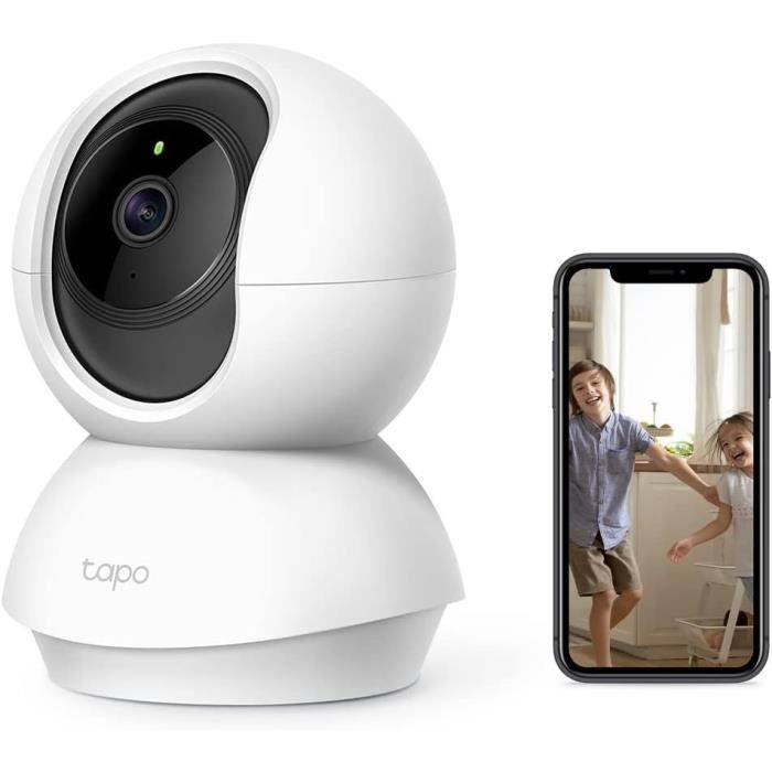 Caméra Surveillance WiFi - TP-Link Tapo C210 - intérieure 2K(3MP) UHD - Détection de Mouvement - pour bébé ou animaux