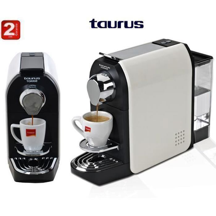 Cafetière à capsule - TORRIE - Taurus - 19 Bars - 1400W - Économie d'énergie