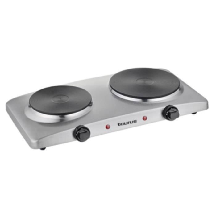Plaque de cuisson - VOLCANO - DUO INX - 2500W - 2 plaques - Protection surchauffée