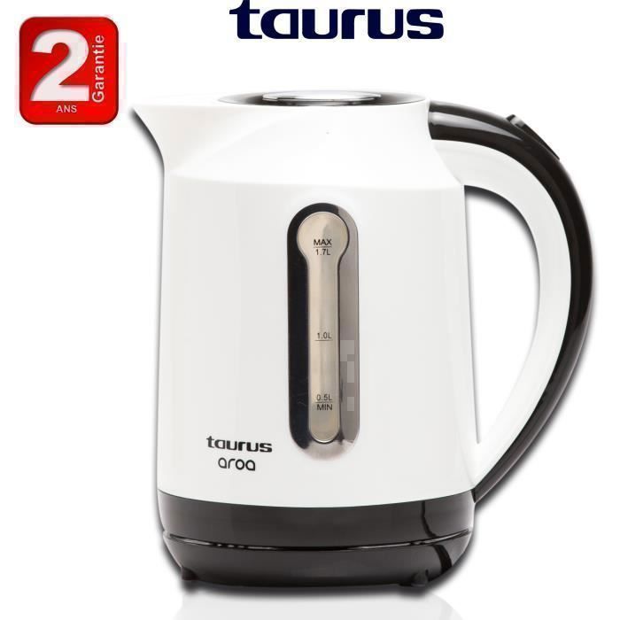 Bouilloire - TAURUS - Aroa - 2200W - 1,7L - Socle 360°