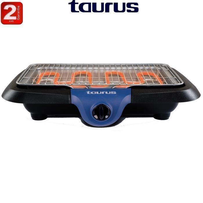 Barbecue Électrique - TAURUS - Masaya - 42 x 22 cm - 2300 W - Thermostat Réglable