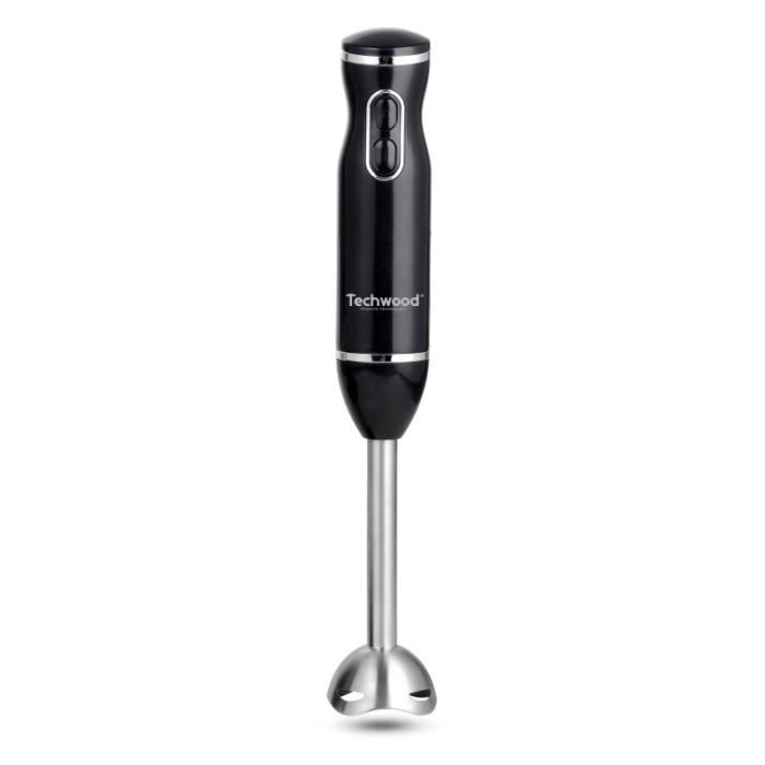 MIXEUR PLONGEUR PIED INOX 2VITESSE 600W NOIR TECH