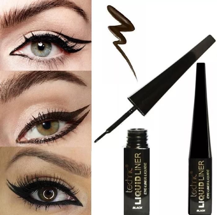 Eye liner - Technic - Liquid Eyeliner 6ml - Noir - Application facile - Résultat intense