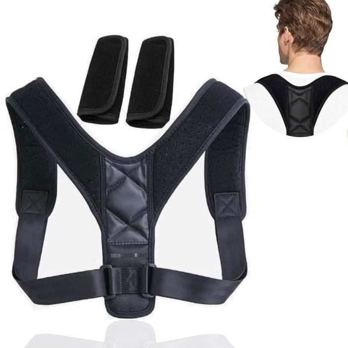 Correcteur de posture - TD® - Ceinture dos épaules - Unisexe - Lavable - Éponge respirante