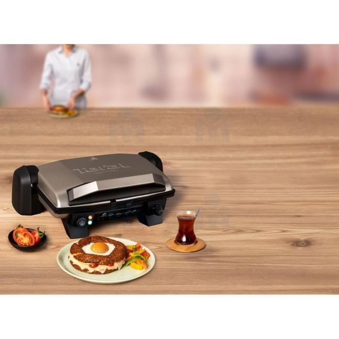 Grill à panini GC191E TOAST EXPERT 1800W TEFAL