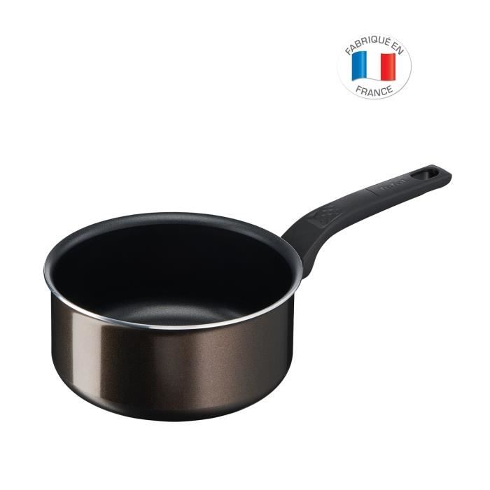 TEFAL B5542902 EASY COOK & CLEAN Casserole 18 cm (2,1 L), Revêtement antiadhésif sûr, Tous feux sauf induction, Fabriqué en France