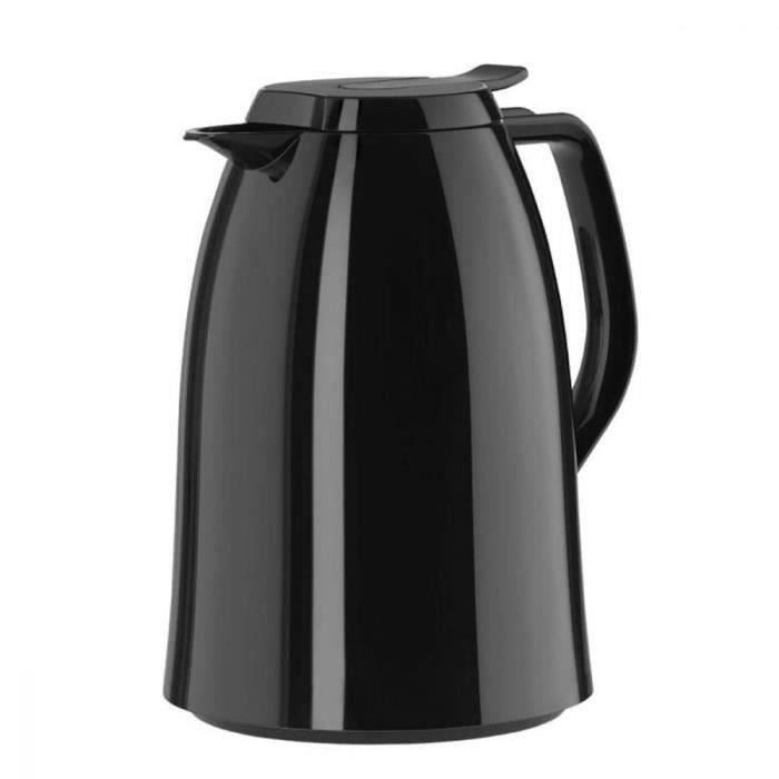 Carafe isotherme - TEFAL - Mambo - 1 L - Noir haute brillance - Verre de haute qualité